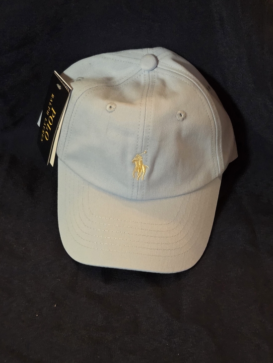 Polo Ralph Lauren Accessories - Polo by Ralph Lauren Light Blue Baseball Cap with Gold Pony